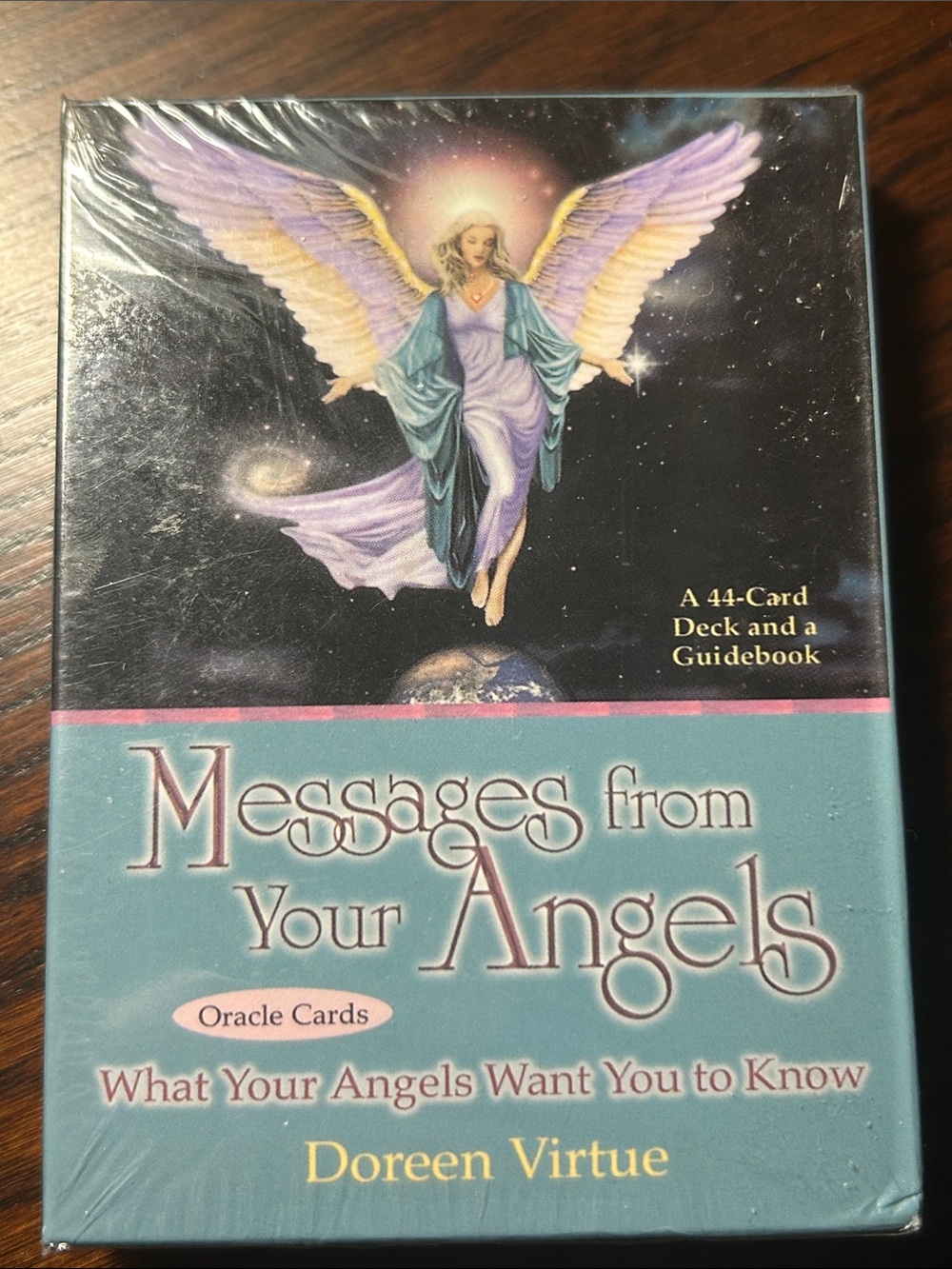 Messages From Your Angels Oracle Cards by Doreen Virtue - Teal & Purple